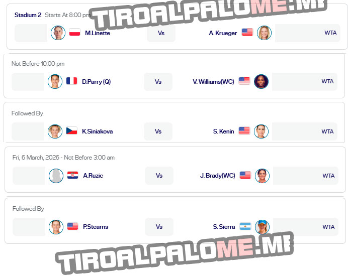 wta indian wells central jueves4 marzo 2026 tiroalpalo